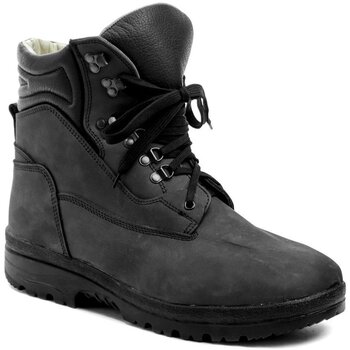 Boty Chlapecké Kotníkové boty Arno Livex 410 černá líc pánská kotníčková nadměrná obuv Černá