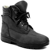 Boty Chlapecké Kotníkové boty Arno Livex 410 černá nubuk pánská kotníčková nadměrná obuv Černá