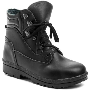Boty Chlapecké Kotníkové boty Arno Livex 410 černá líc pánská zimní kotníčková nadměrná obuv Černá