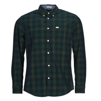 Textil Muži Košile s dlouhymi rukávy Pepe jeans CALE Zelená / Tmavě modrá