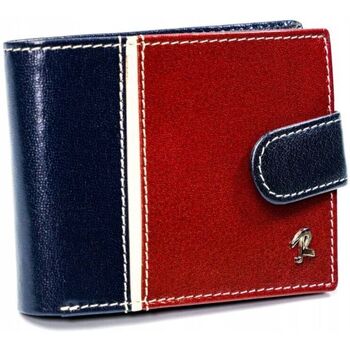 Taška Muži Peněženky Rovicky Kožená peněženka se zabezpečením RFID Mantta červená, Červená/Modrá tmavá
