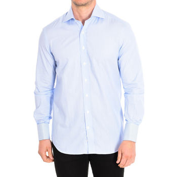 Textil Muži Košile s dlouhymi rukávy CafÃ© Coton ALCAZAR3-55DC Modrá