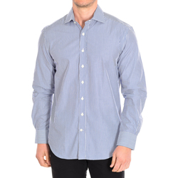 Textil Muži Košile s dlouhymi rukávy Cafe' Coton AVOCATIER5-L-33LS Modrá