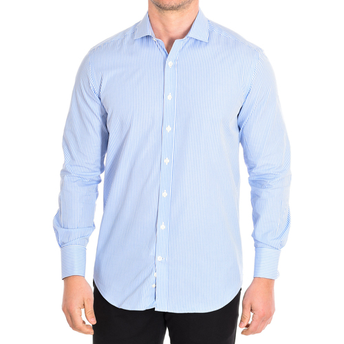 Textil Muži Košile s dlouhymi rukávy CafÃ© Coton BILL355DC-55DC Modrá