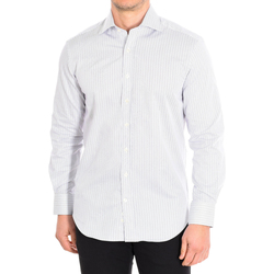 Textil Muži Košile s dlouhymi rukávy Cafe' Coton CHAMOIS13-33LS Bílá