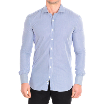 Textil Muži Košile s dlouhymi rukávy CafÃ© Coton FORFAR05-55DCSLIM Modrá