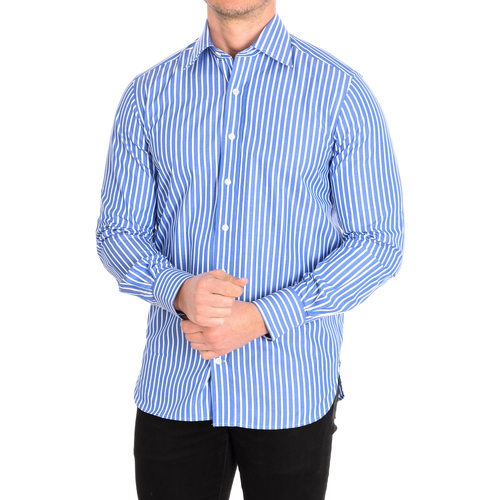 Textil Muži Košile s dlouhymi rukávy CafÃ© Coton FUSTET4-77HLS Modrá