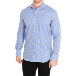 Textil Muži Košile s dlouhymi rukávy Cafe' Coton NAIRN3-55DC Modrá