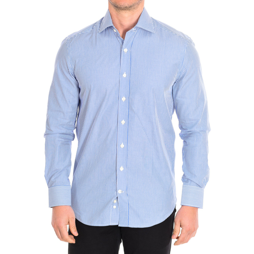 Textil Muži Košile s dlouhymi rukávy CafÃ© Coton ORLANDO4-33LS Modrá