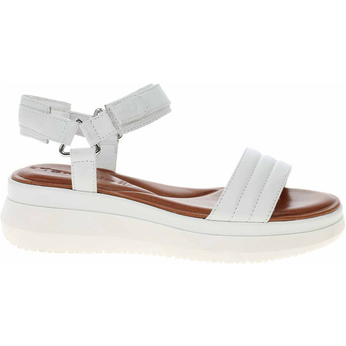 Boty Ženy Sandály Tamaris Dámské sandály  1-28022-30 white Bílá