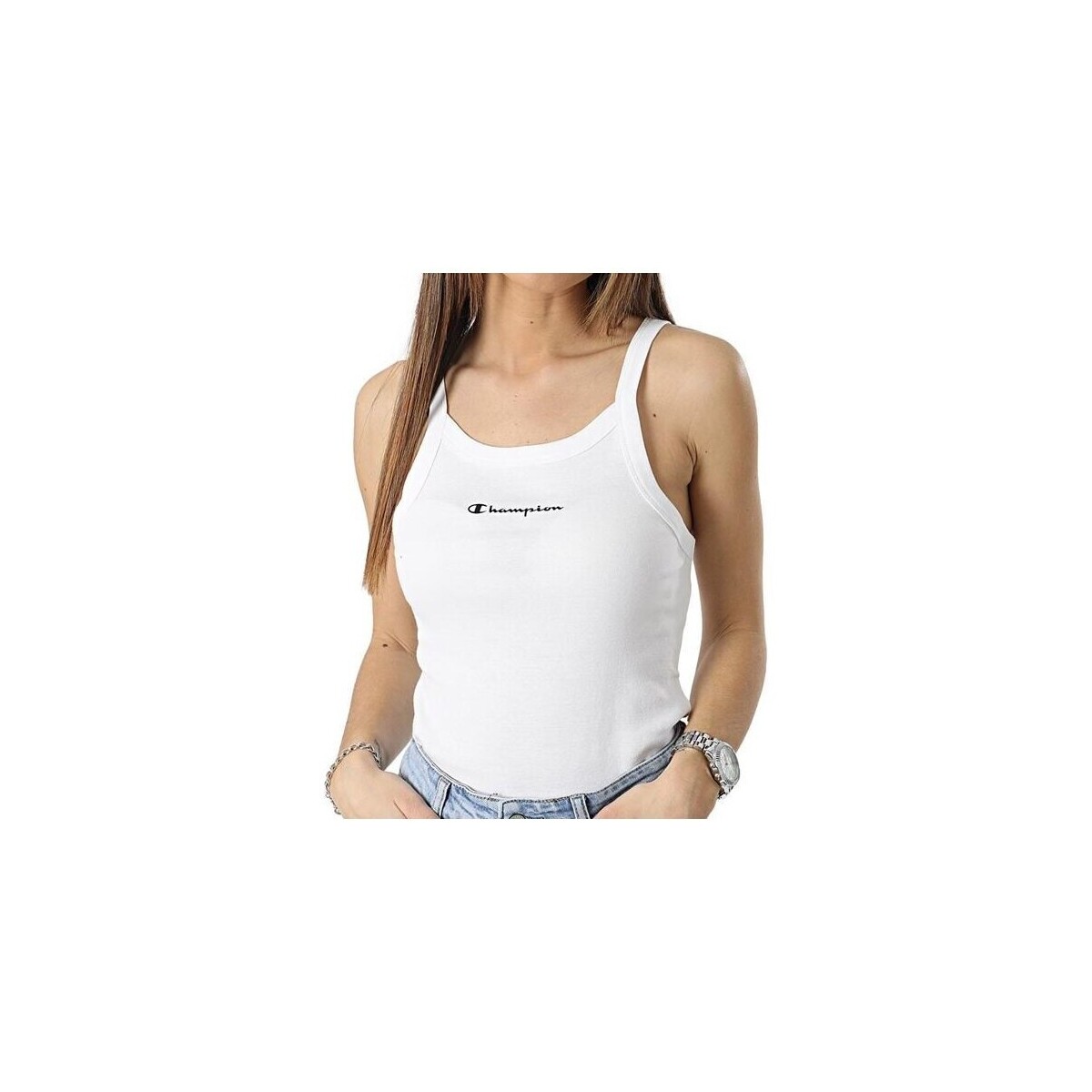 Textil Ženy Trička s krátkým rukávem Champion Tank Top Bílá
