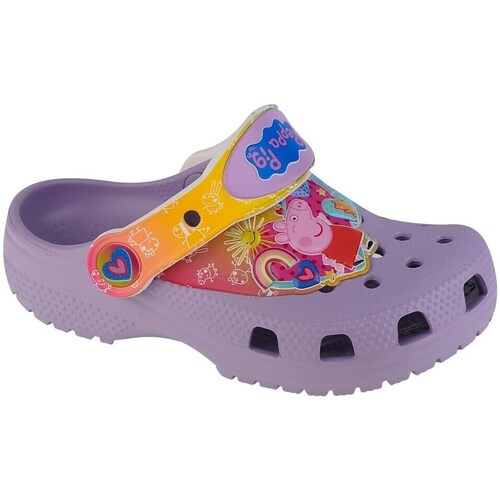Boty Děti Šněrovací polobotky  & Šněrovací společenská obuv Crocs Classic Fun I AM Peppa Pig T Clog Fialová