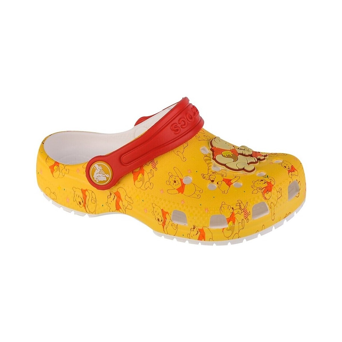 Boty Děti Šněrovací polobotky  & Šněrovací společenská obuv Crocs Classic Disney Winnie The Pooh T Clog Žlutá