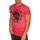 Textil Muži Trička s krátkým rukávem Ombre Pánské tričko s potiskem Missouri červené Červená