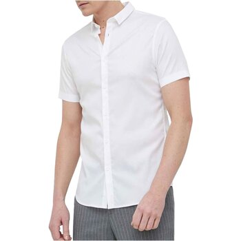 Textil Muži Košile s dlouhymi rukávy EAX 8NZC51 ZNYXZ Bílá