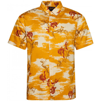Textil Muži Košile s dlouhymi rukávy Superdry Vintage hawaiian s/s shirt Žlutá