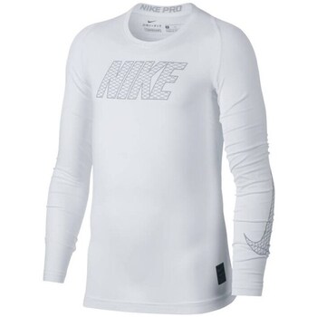 Textil Chlapecké Trička s krátkým rukávem Nike JR Pro Compresion Bílá