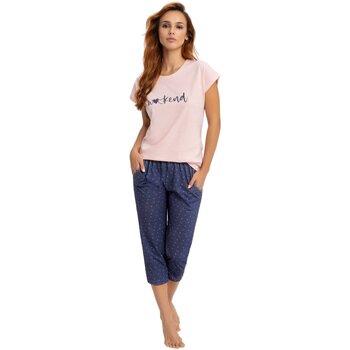 Textil Ženy Pyžamo / Noční košile Luna Dámské pyžamo 626 pink 