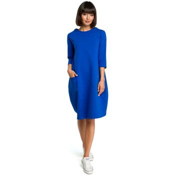 Textil Ženy Krátké šaty Bewear Dámské midi šaty Czesl B083 tmavě modrá Tmavě modrá