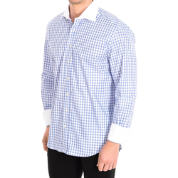 Textil Muži Košile s dlouhymi rukávy Cafe' Coton CORNICHON03-SLIM-W-55DC Bílá