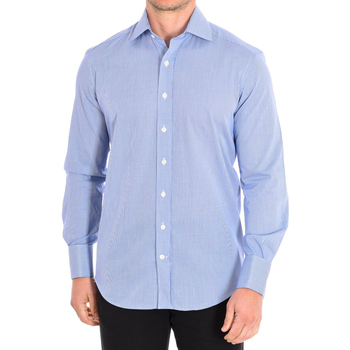 Textil Muži Košile s dlouhymi rukávy CafÃ© Coton MICROVICHY4-G-55DC Modrá