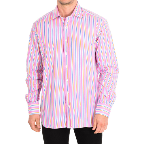 Textil Muži Košile s dlouhymi rukávy CafÃ© Coton NEFLIER6-77HLS Růžová