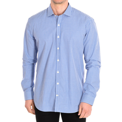 Textil Muži Košile s dlouhymi rukávy Cafe' Coton TILLEUL04-33LSLIM Bílá