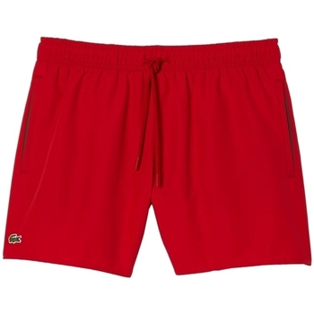 Lacoste Kraťasy & Bermudy Quick Dry Swim Shorts - Rouge Vert - Červená