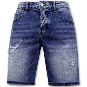 Textil Muži Tříčtvrteční kalhoty Enos 142879102 Modrá