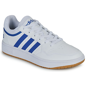 Boty Muži Nízké tenisky Adidas Sportswear HOOPS 3.0 Bílá / Modrá