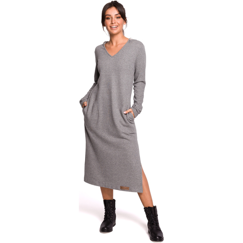 Textil Ženy Krátké šaty Bewear Dámské mikinové šaty Hajnrich B128 šedá Šedá