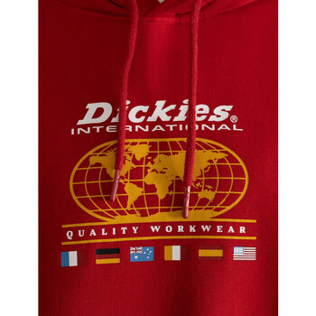 Dickies M jake hayes graphic hoodie Červená