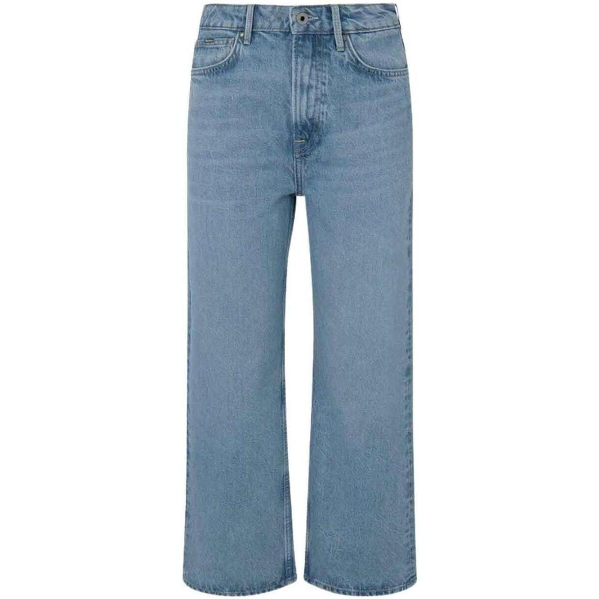 Textil Ženy Rifle Pepe jeans  Modrá