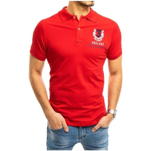 Textil Muži Trička & Pola D Street Pánské polo tričko Harri červená Červená