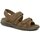 Boty Muži Sandály Josef Seibel 10662 hnědé pánské nadměrné sandály Hnědá