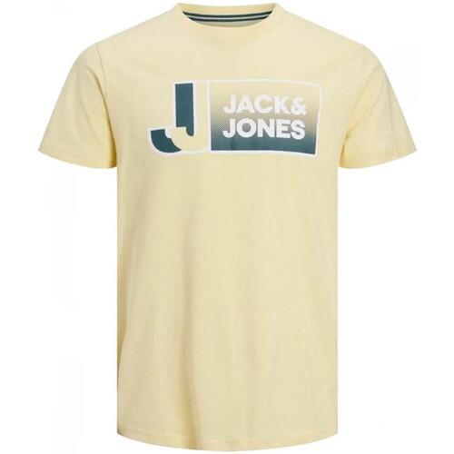 Textil Chlapecké Trička s krátkým rukávem Jack & Jones  Žlutá