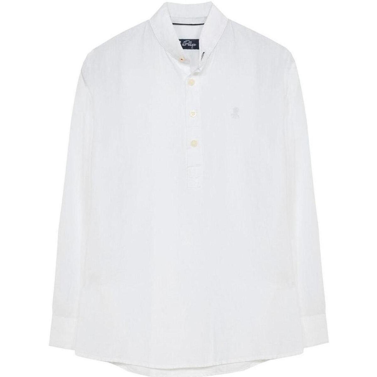 Textil Chlapecké Košile s dlouhymi rukávy Elpulpo  Bílá