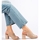 Boty Ženy Sandály W. Potocki Pohodlné hnědé dámské  sandály na širokém podpatku 