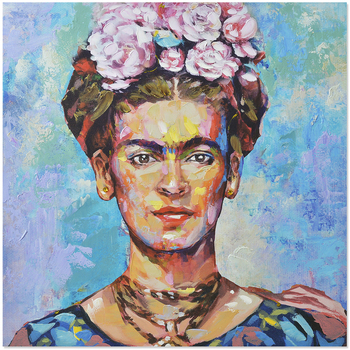 Bydlení Obrazy / plátna Signes Grimalt Frida Woman Table Modrá