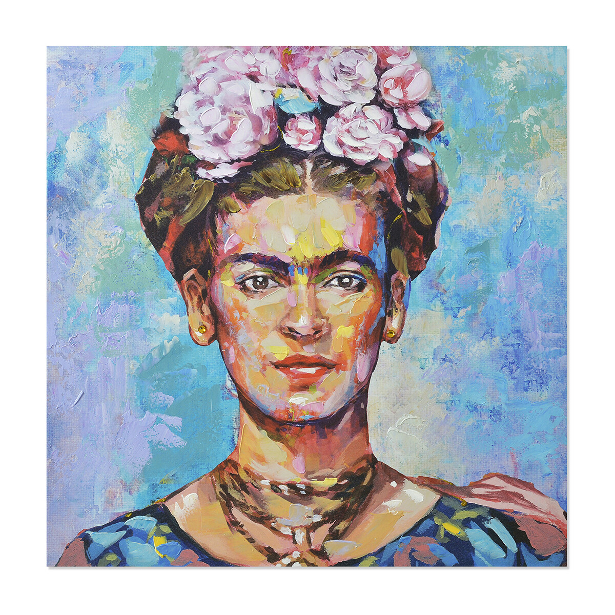Bydlení Obrazy / plátna Signes Grimalt Frida Woman Table Modrá