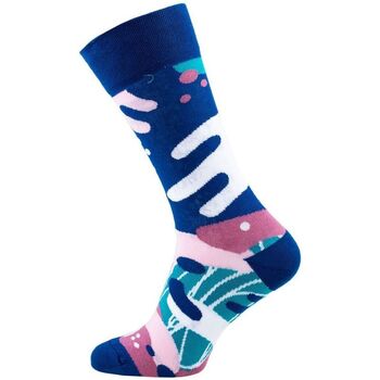 Many Mornings Doplňky k obuvi Veselé barevné vzorované ponožky Scribble - Tmavě modrá