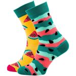 Veselé vzorované ponožky Watermelon Splash