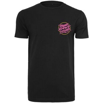 Textil Muži Trička s krátkým rukávem Mister Tee Pánské tričko s nášivkou Sinner černé S Černá