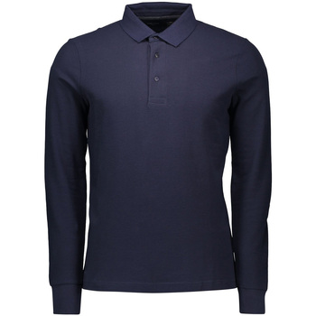 Textil Muži Trička s krátkým rukávem Piazza Italia Pánské tričko s dlouhým rukávem Gentle navy S Tmavě modrá