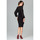 Textil Ženy Krátké šaty Lenitif Dámské společenské šaty Lopning K494 černá Černá