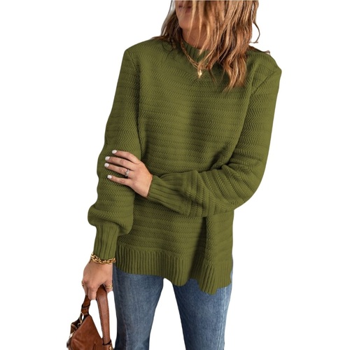 Textil Ženy Svetry Omg Dámský jednobarevný svetr Itxas zelená Zelená