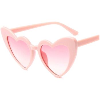 Hodinky & Bižuterie Ženy sluneční brýle Sunblock Dámské sluneční brýle oversize Polmak Růžová