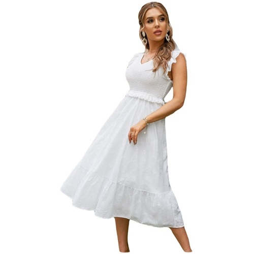 Textil Ženy Krátké šaty Simplee Dámské šaty Aaron bílá Bílá