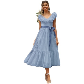 Textil Ženy Krátké šaty Simplee Dámské šaty Mullins modrá Modrá