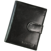 Taška Muži Náprsní tašky Ronaldo Kožená černá pánská peněženka se zápinkou v krabičce černá